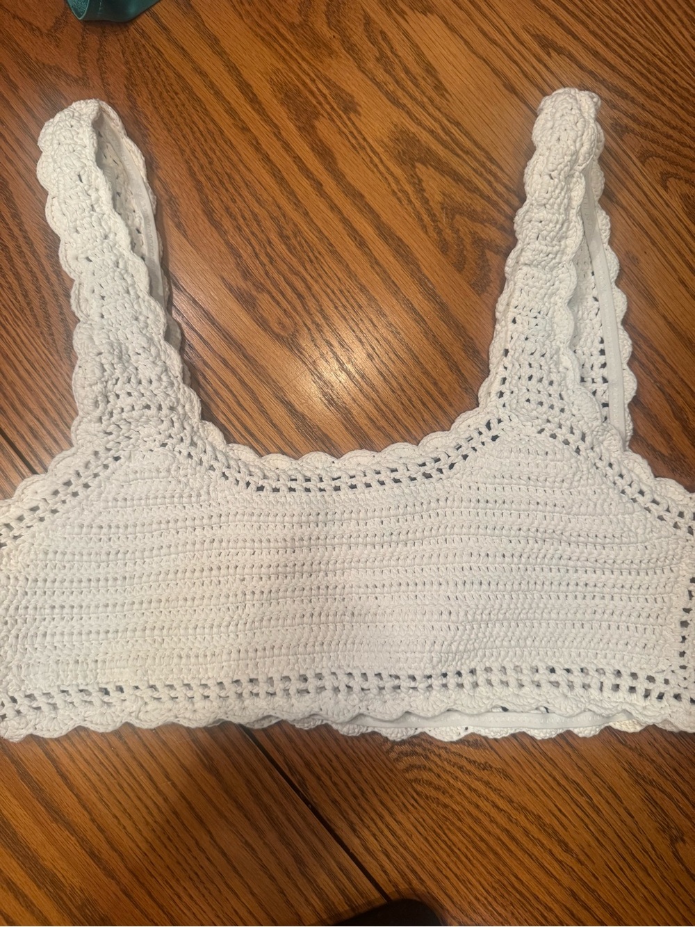 Beach Riot White Crochet Knit Tank Top